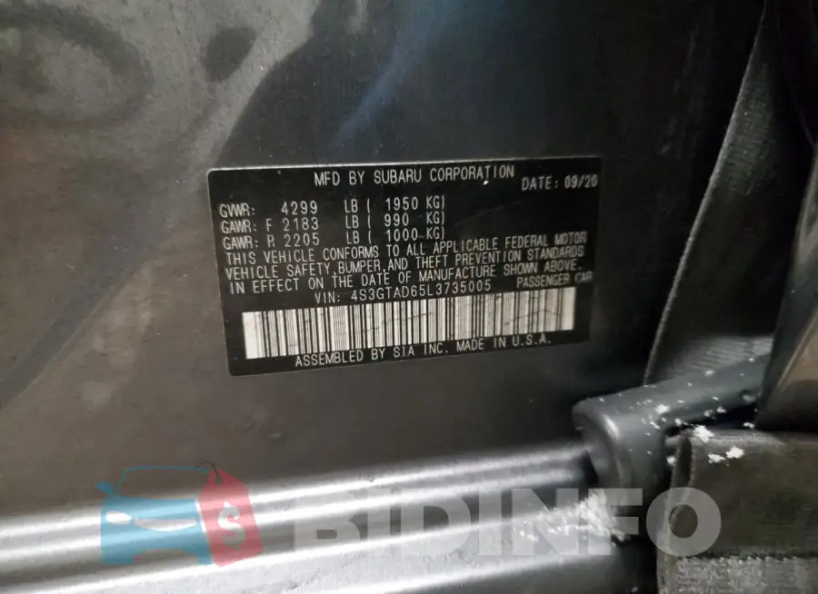 4S3GTAD65L3735005 Photo# 12