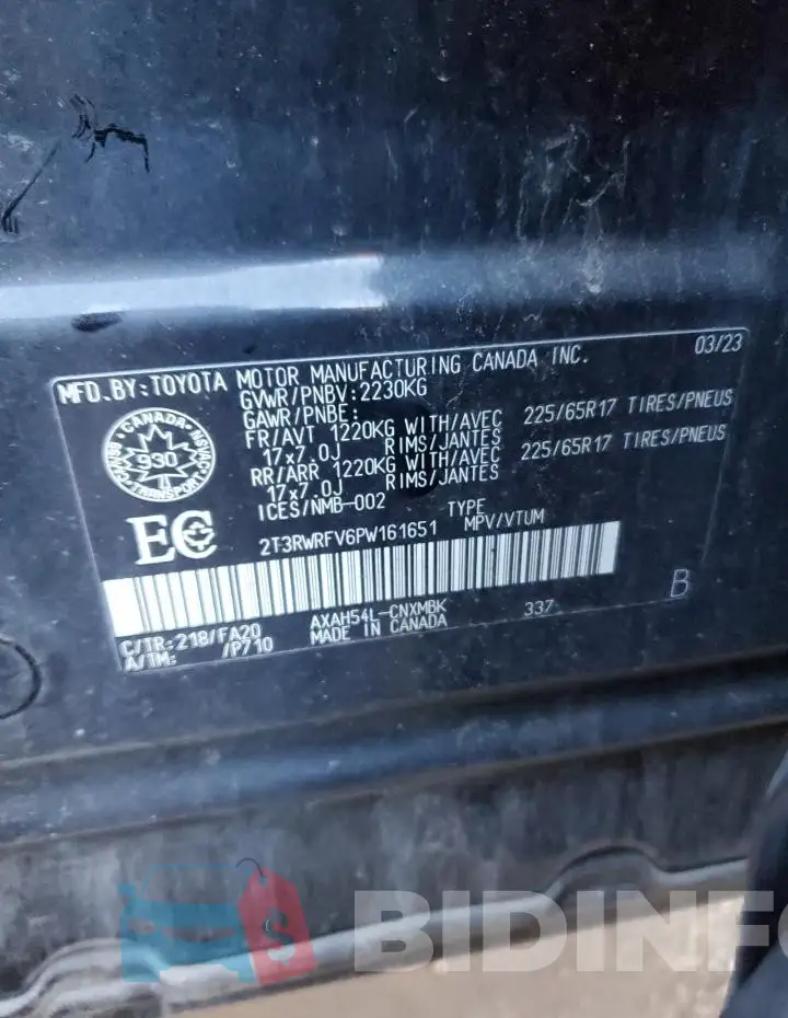 2T3RWRFV6PW161651 Photo# 14