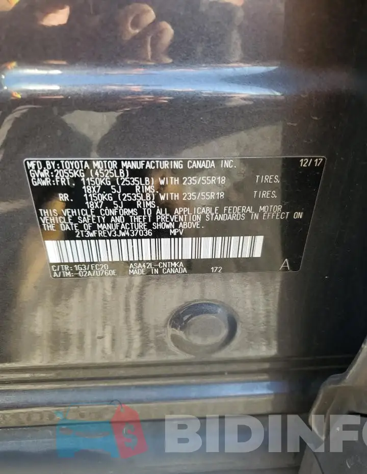 2T3WFREV3JW437036 Photo# 13