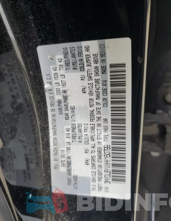 3MYDLBYVXHY150799 Photo# 12