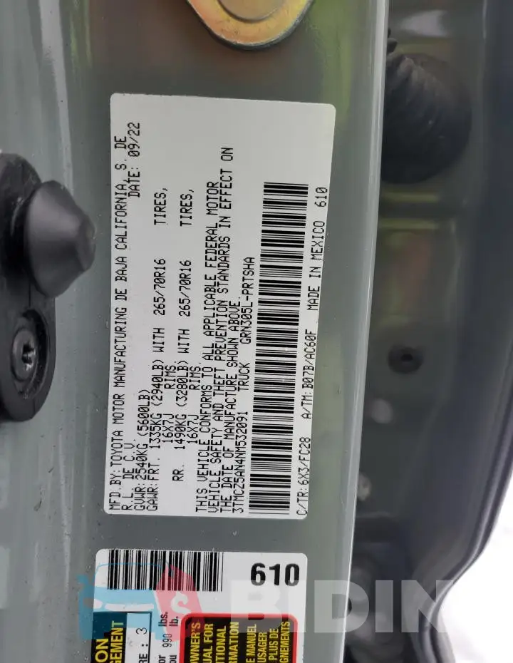 3TMCZ5AN4NM532091 Photo# 12