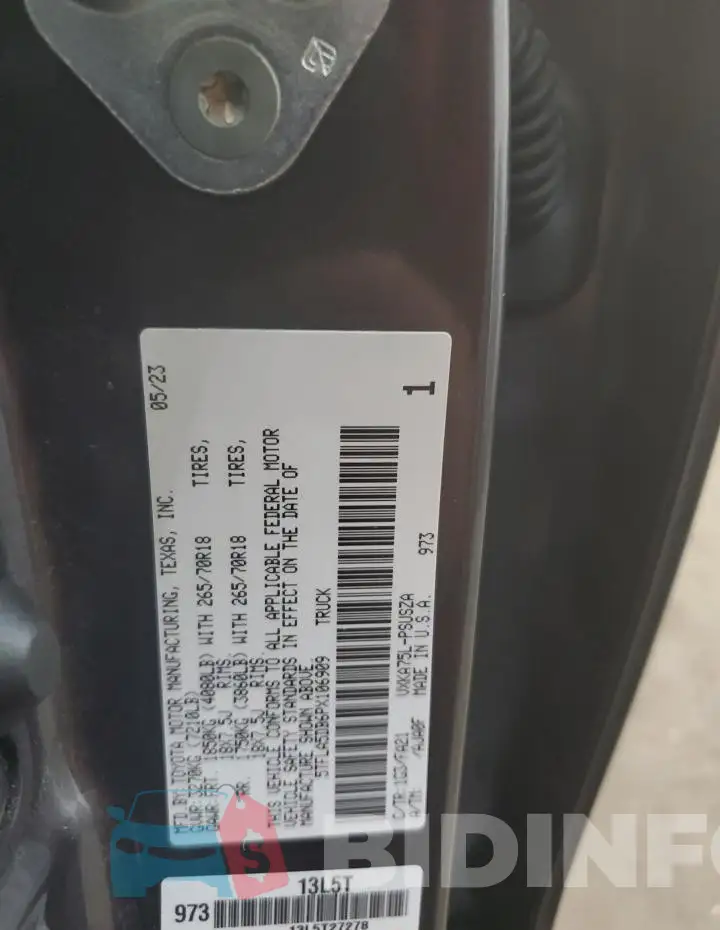 5TFLA5DB6PX106909 Photo# 13