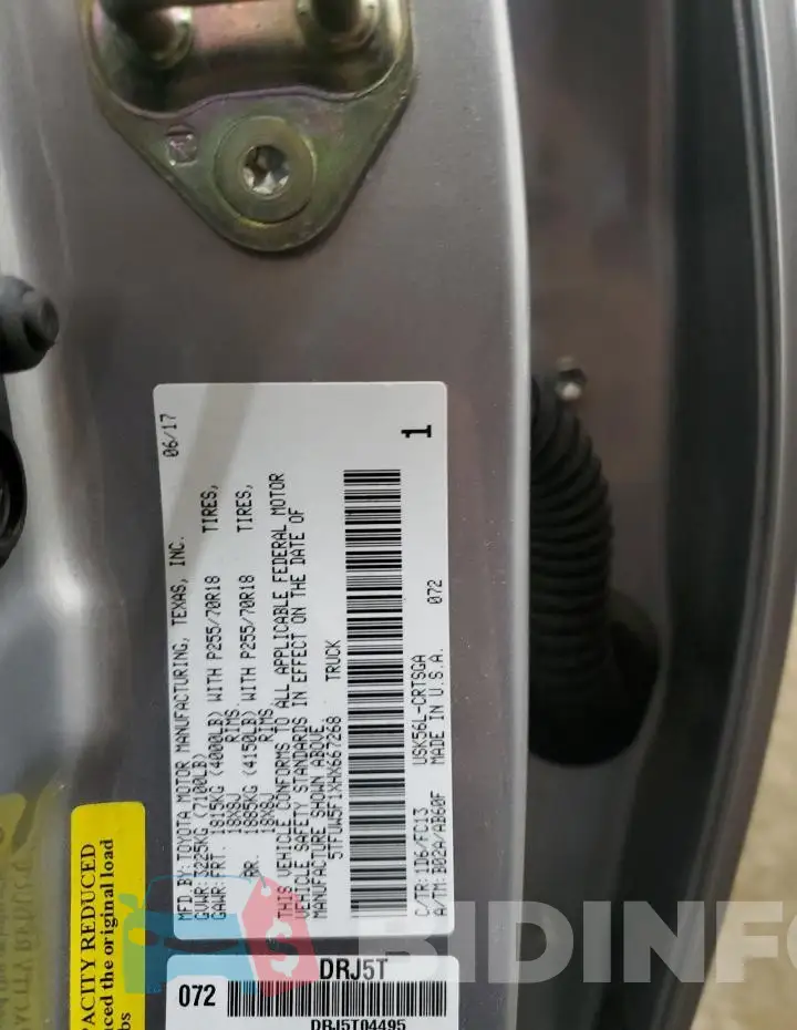 5TFUW5F1XHX667268 Photo# 12