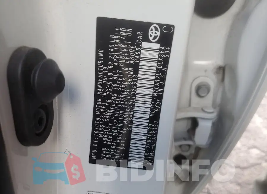 5YFS4RCE2LP028613 Photo# 12
