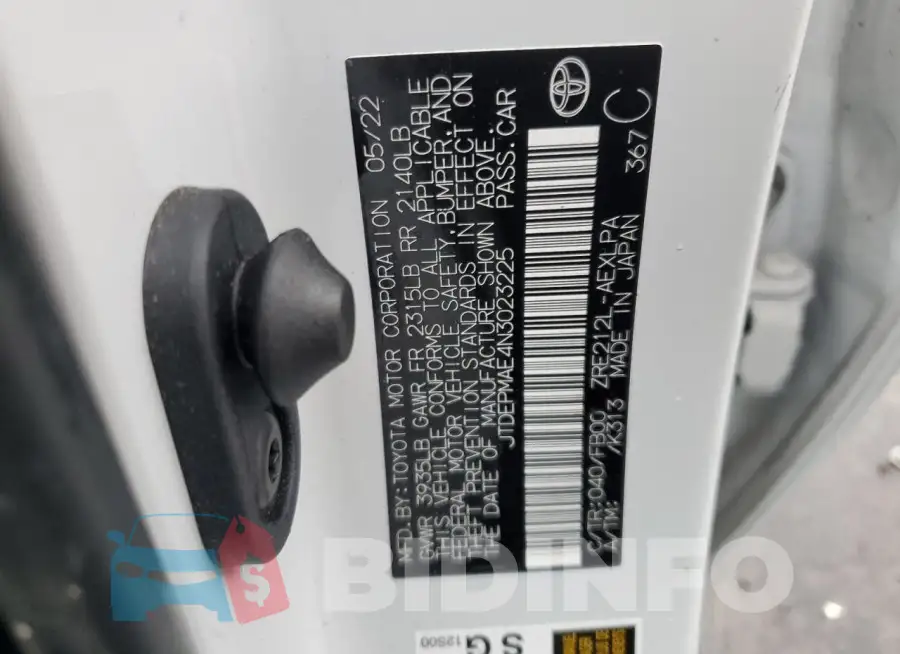 JTDEPMAE4N3023225 Photo# 12