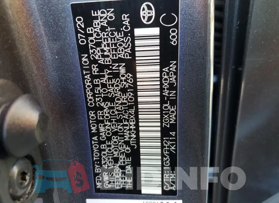 JTNKHMBX4L1091769 Photo# 14