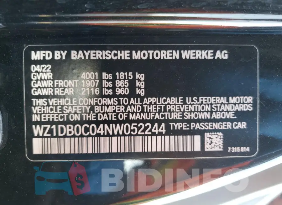 WZ1DB0C04NW052244 Photo# 13