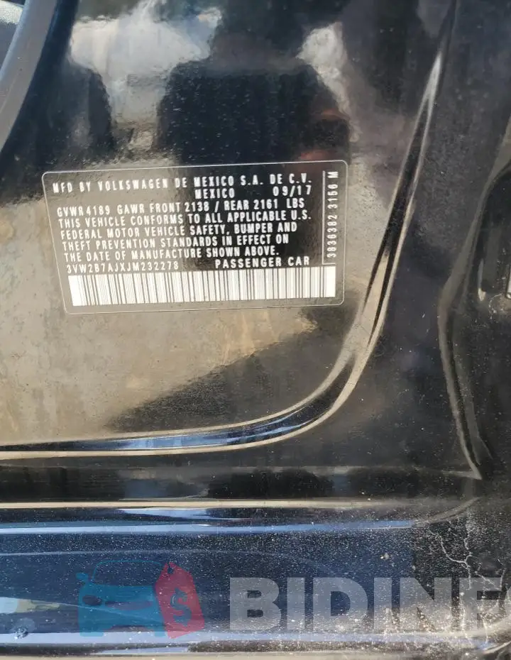 3VW2B7AJXJM232278 Photo# 12