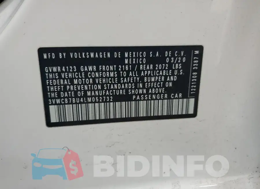3VWCB7BU4LM052732 Photo# 13