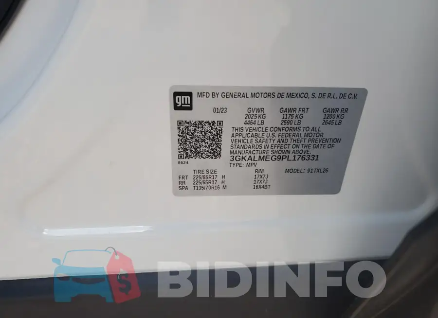 3GKALMEG9PL176331 Photo# 14