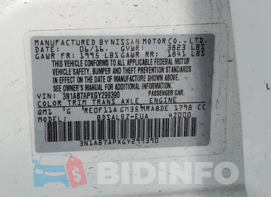 3N1AB7APXGY299390 Photo# 12