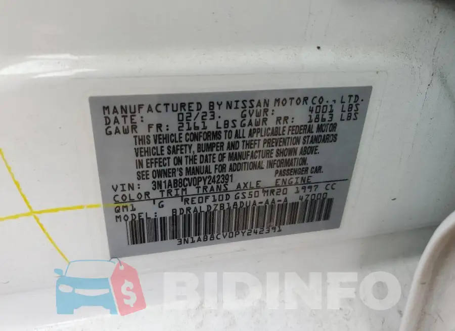 3N1AB8CV0PY242391 Photo# 12