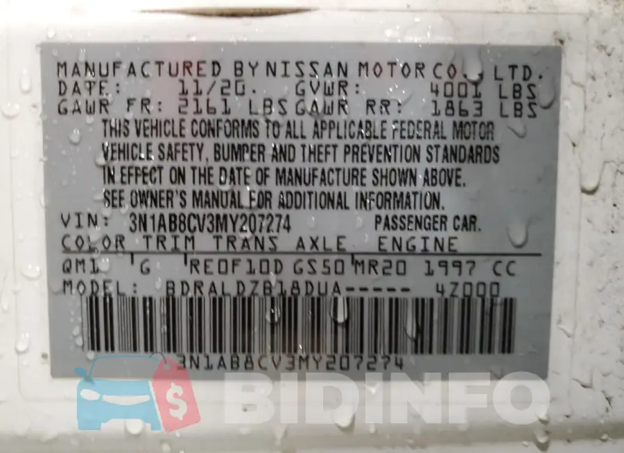 3N1AB8CV3MY207274 Photo# 13