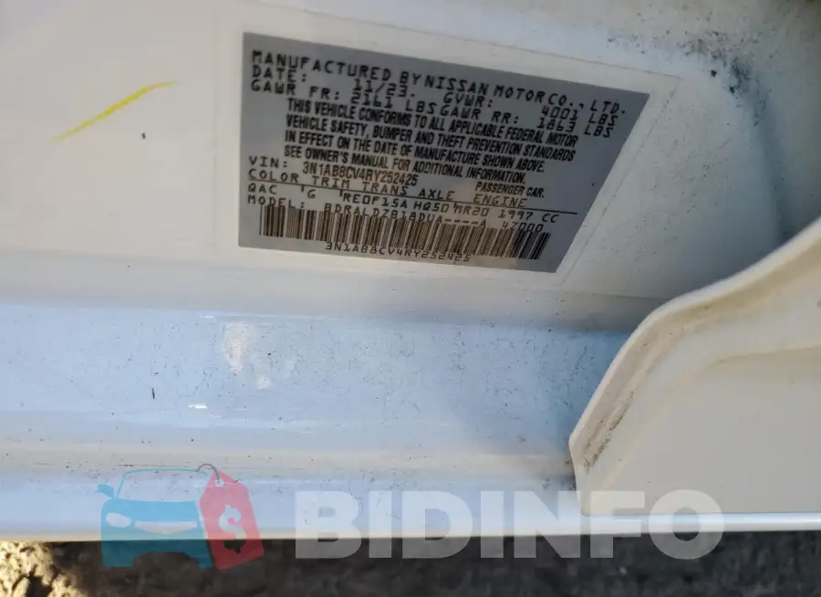 3N1AB8CV4RY252425 Photo# 12
