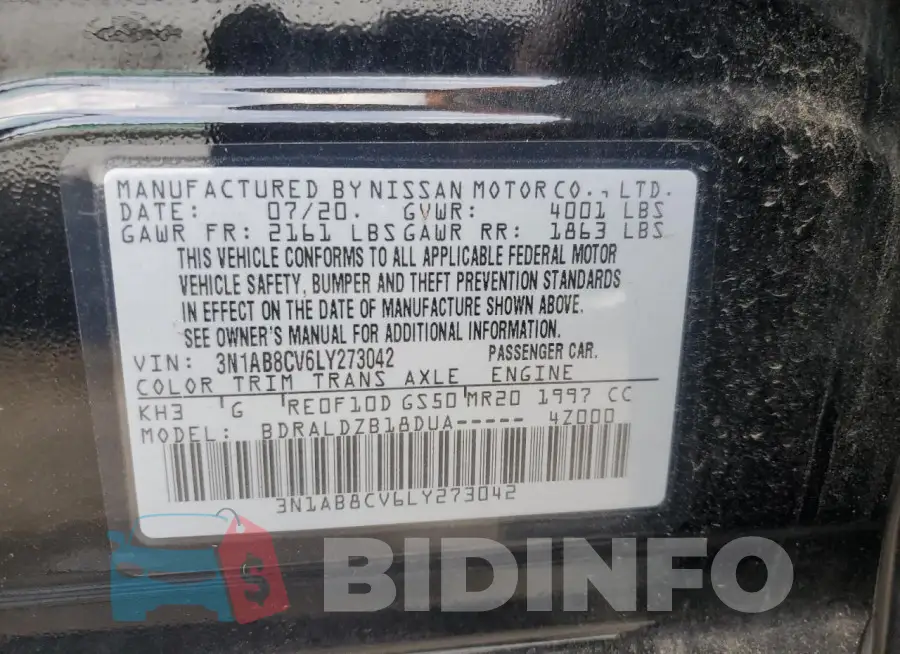 3N1AB8CV6LY273042 Photo# 12