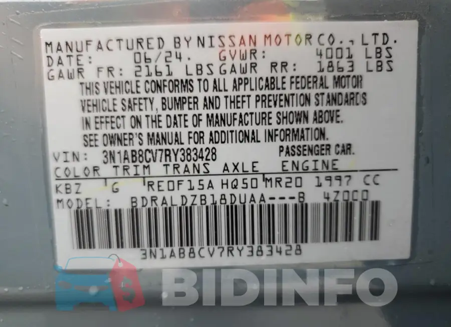 3N1AB8CV7RY383428 Photo# 14