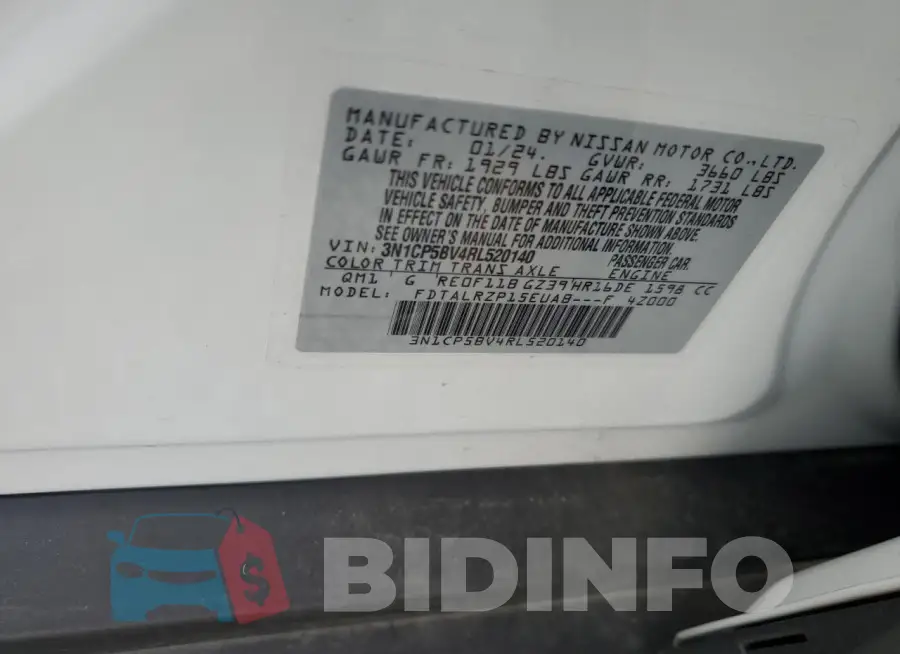 3N1CP5BV4RL520140 Photo# 12