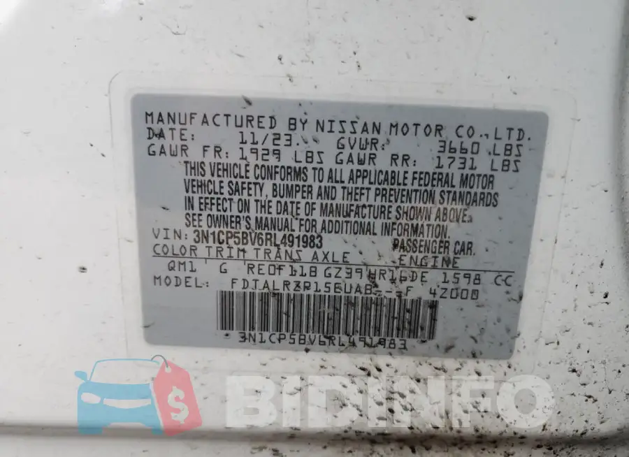 3N1CP5BV6RL491983 Photo# 12