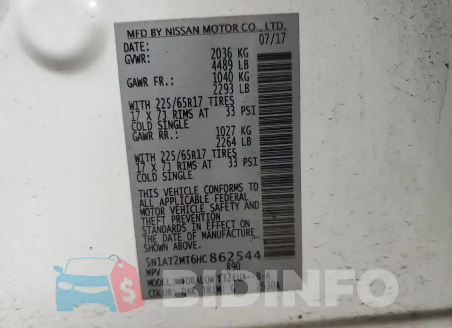 5N1AT2MT6HC862544 Photo# 14