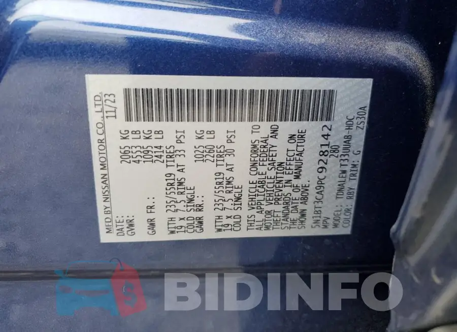 5N1BT3CA9PC928142 Photo# 13