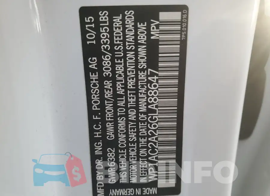 WP1AC2A26GLA88647 Photo# 13