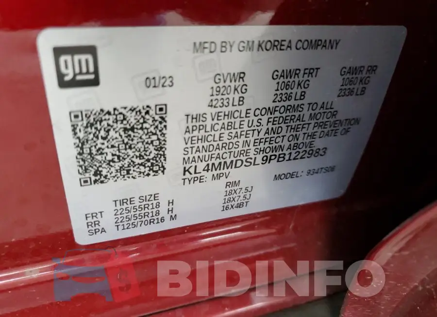 KL4MMDSL9PB122983 Photo# 13