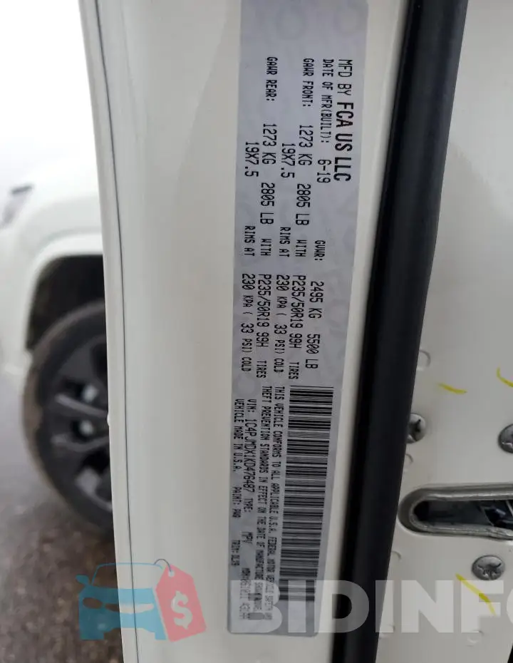 1C4PJMDX1KD476487 Photo# 13