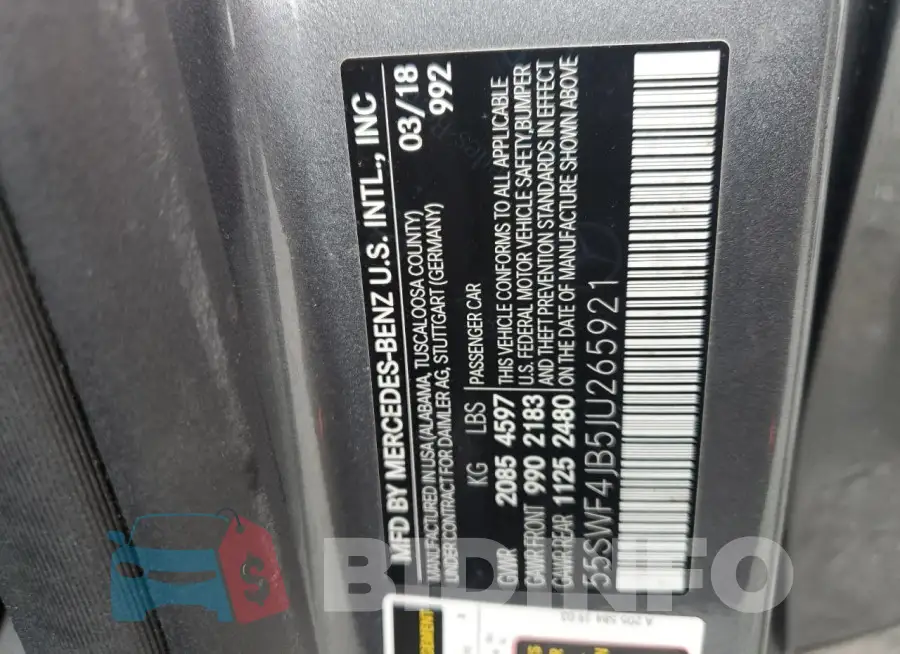 55SWF4JB5JU265921 Photo# 13