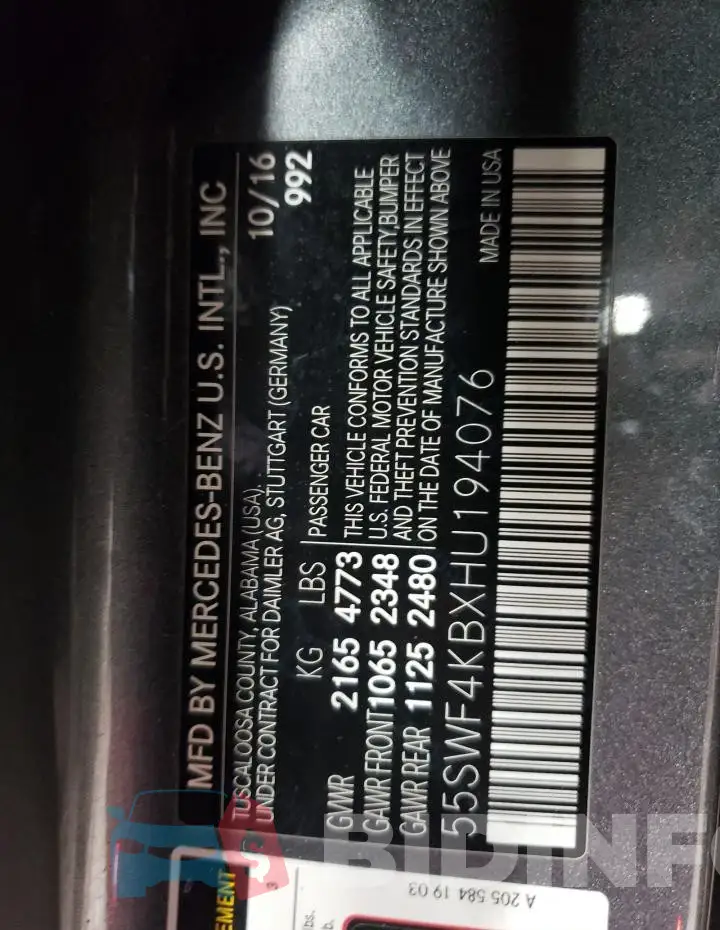 55SWF4KBXHU194076 Photo# 13