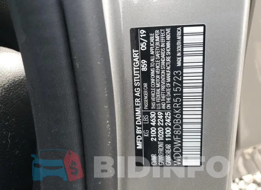 WDDWF8DB6KR515723 Photo# 12