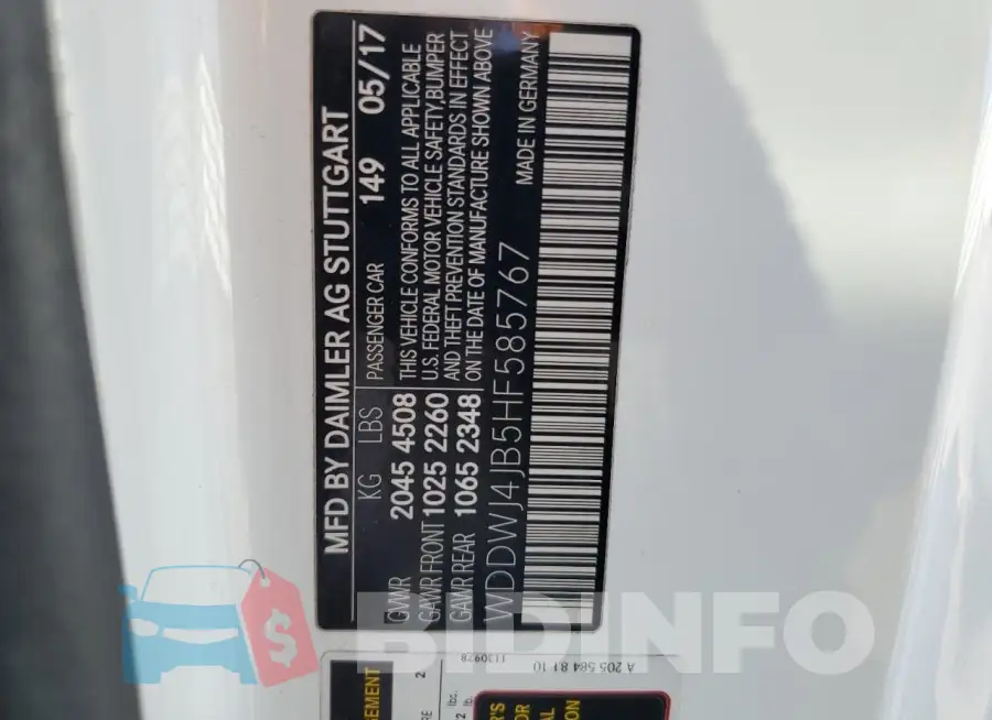 WDDWJ4JB5HF585767 Photo# 12