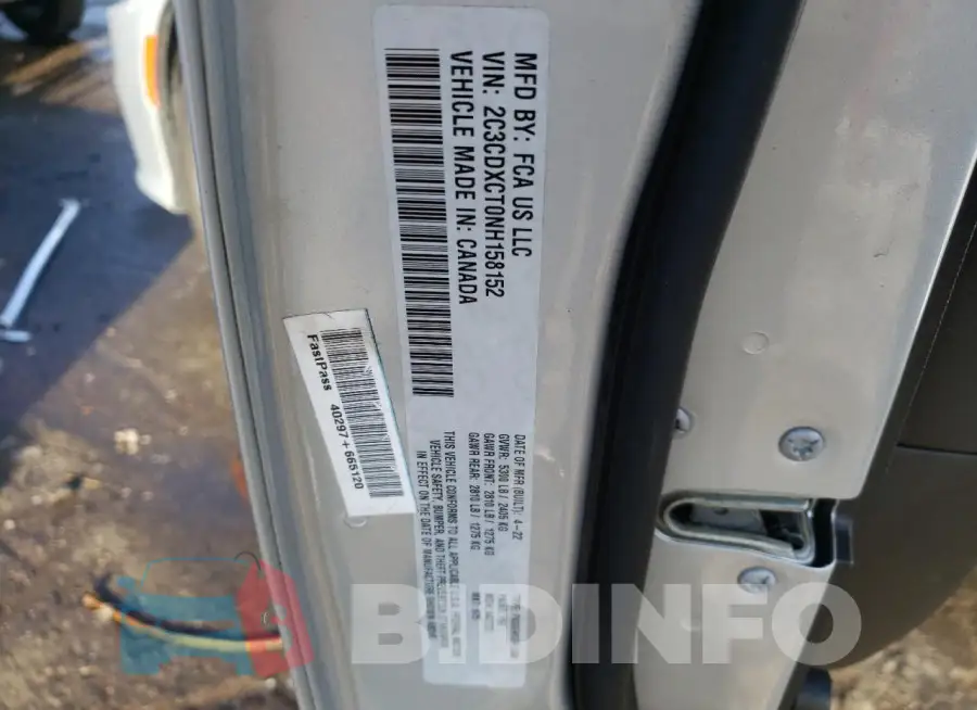 2C3CDXCT0NH158152 Photo# 12
