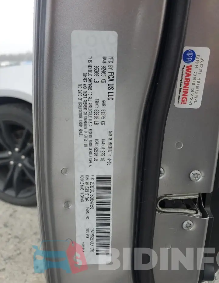 2C3CDXCT5GH247556 Photo# 12