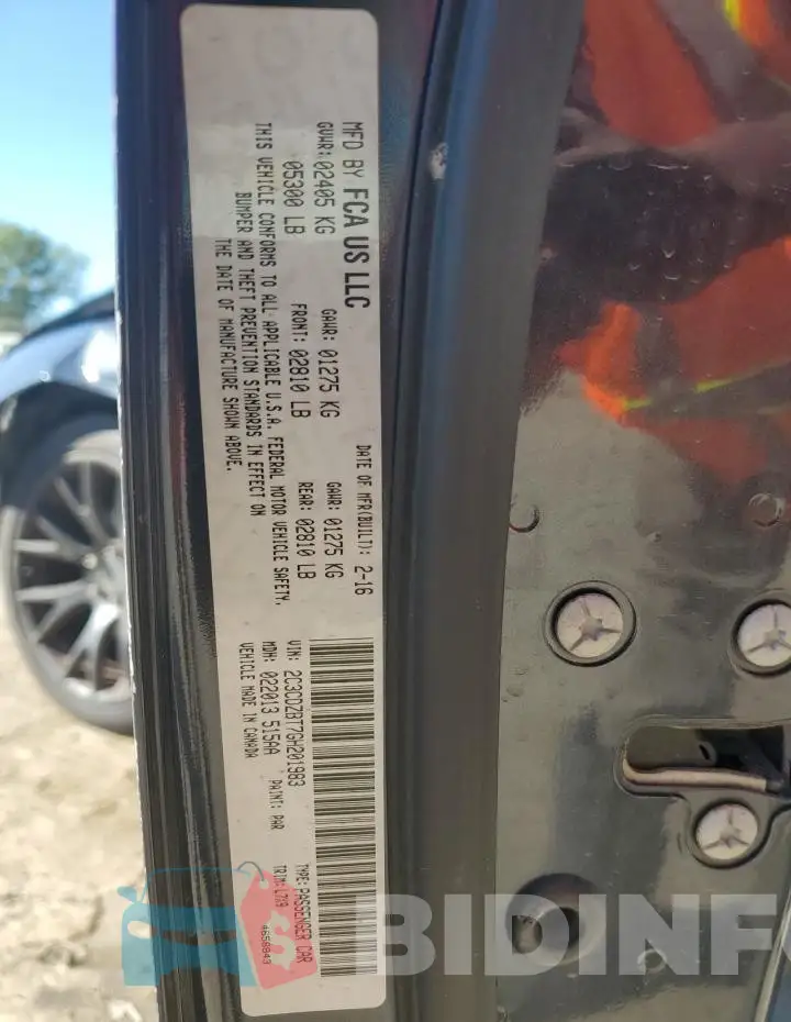 2C3CDZBT7GH201983 Photo# 12