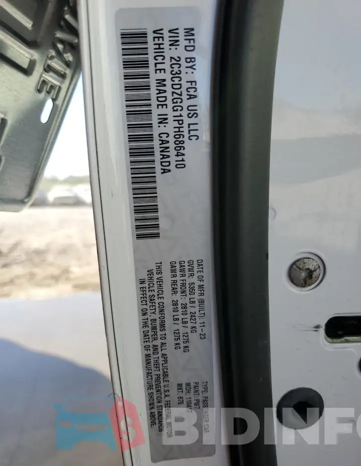 2C3CDZGG1PH686410 Photo# 12