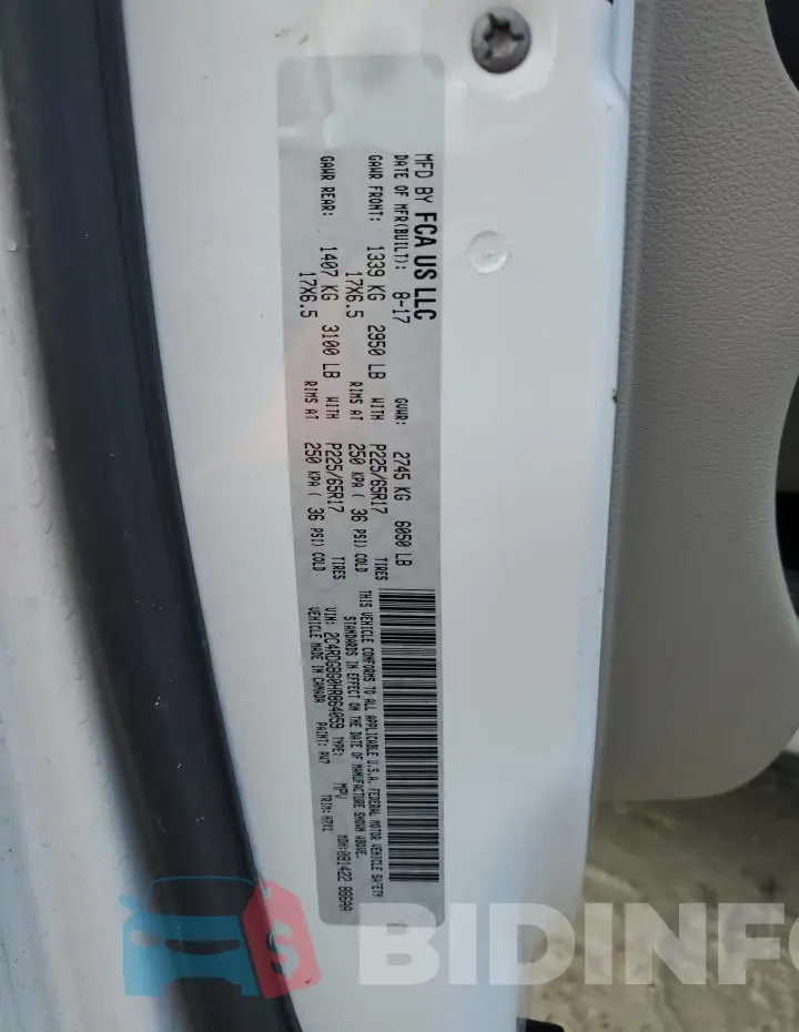 2C4RDGBG0HR864059 Photo# 13