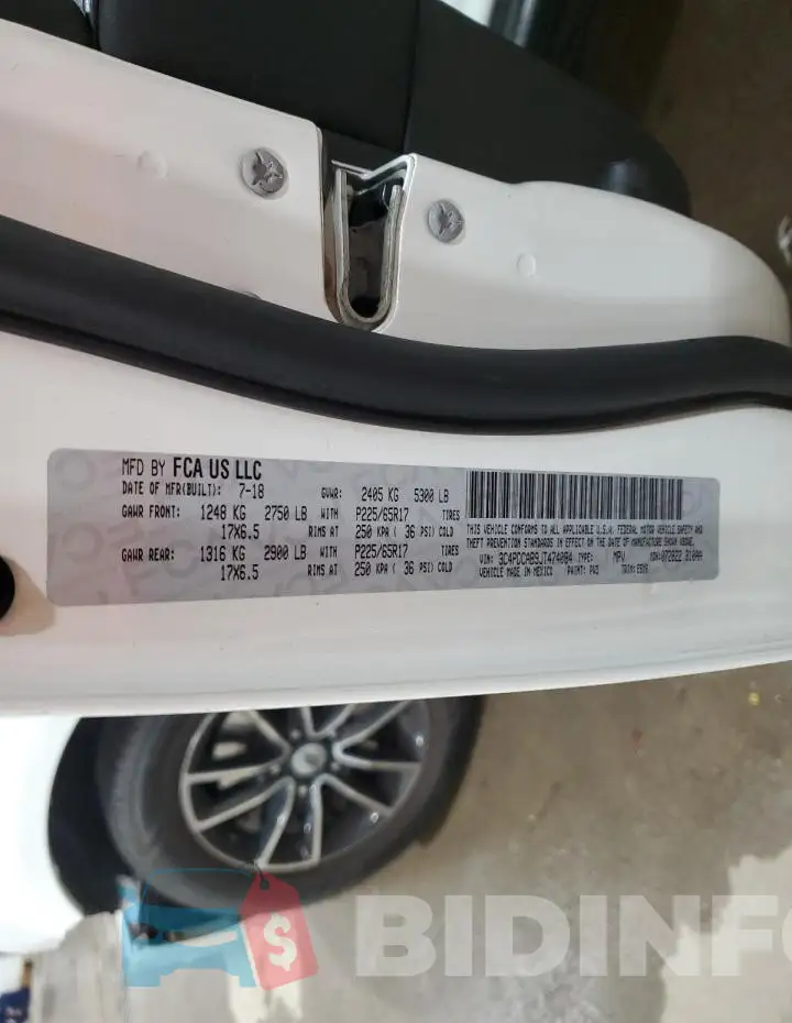 3C4PDCAB9JT474084 Photo# 13