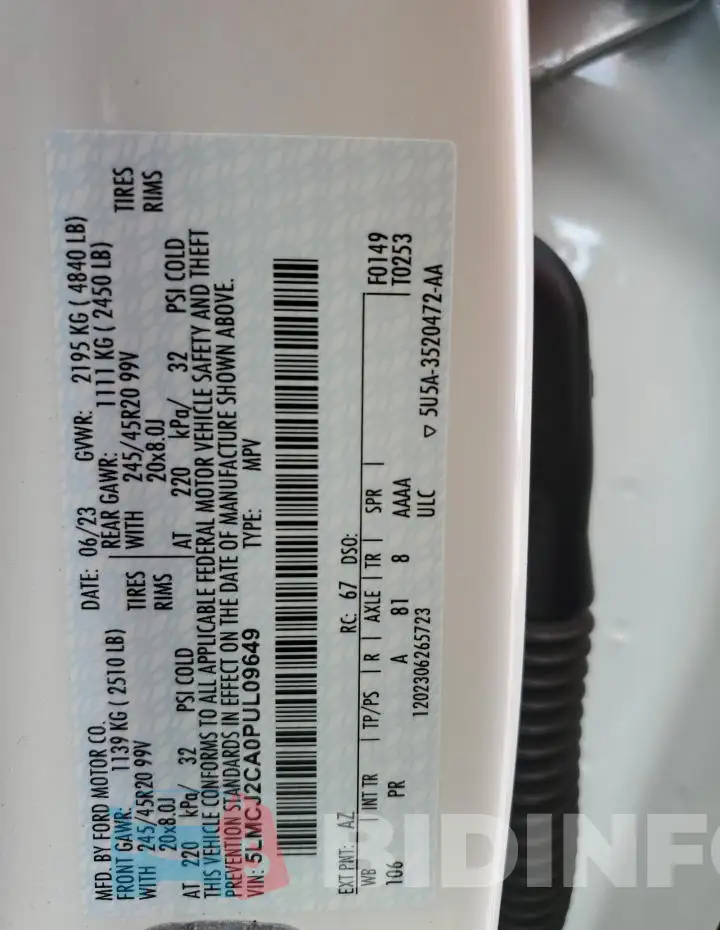 5LMCJ2CA0PUL09649 Photo# 12