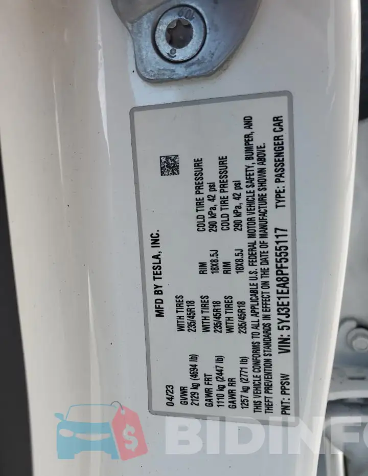 5YJ3E1EA8PF555117 Photo# 12