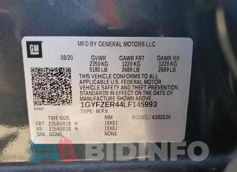 1GYFZER44LF145993 Photo# 14