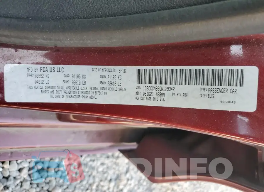 1C3CCCAB0GN179342 Photo# 12