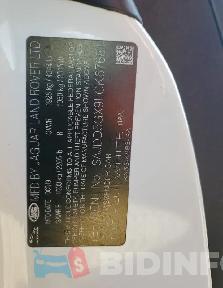 SAJDD5GX9LCK67681 Photo# 12