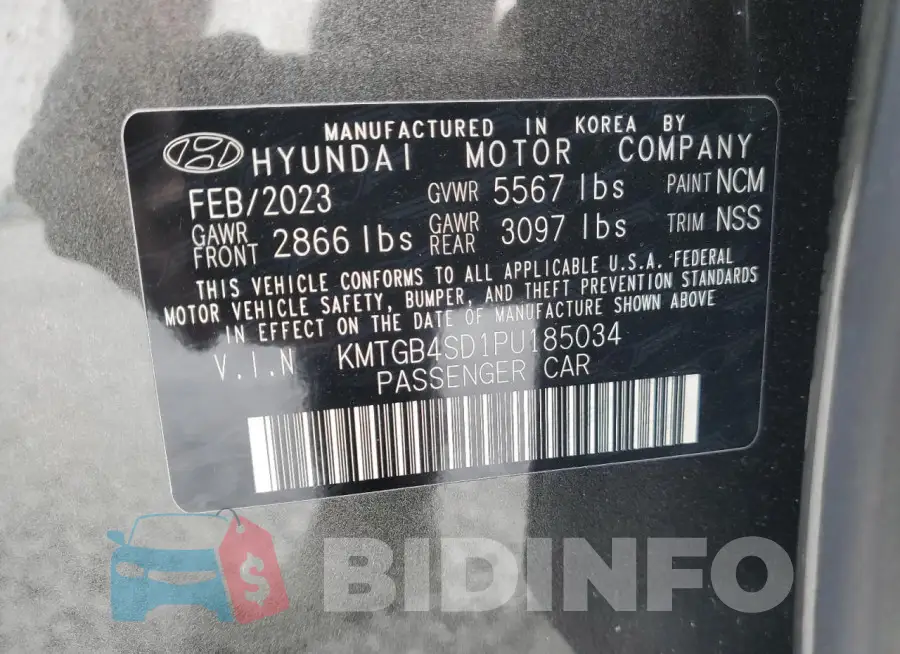 KMTGB4SD1PU185034 Photo# 11