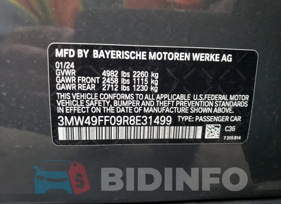 3MW49FF09R8E31499 Photo# 13