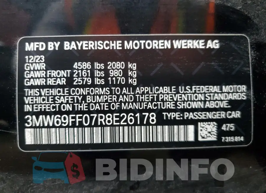 3MW69FF07R8E26178 Photo# 13
