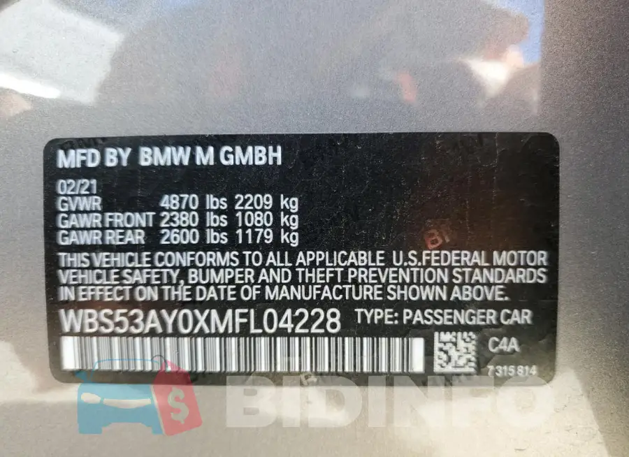 WBS53AY0XMFL04228 Photo# 13
