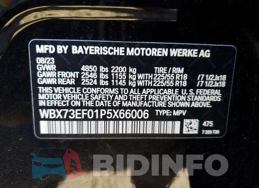 WBX73EF01P5X66006 Photo# 12