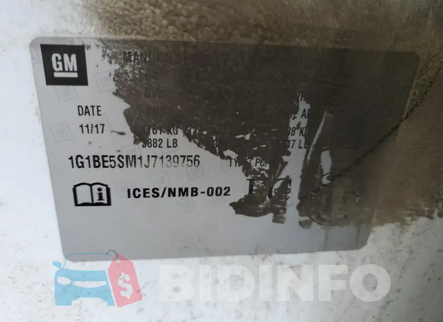 1G1BE5SM1J7139756 Photo# 13
