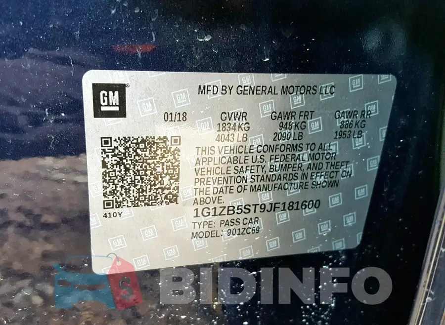 1G1ZB5ST9JF181600 Photo# 10