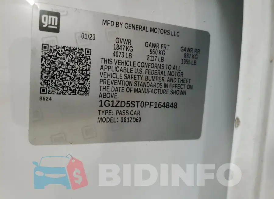 1G1ZD5ST0PF164848 Photo# 12